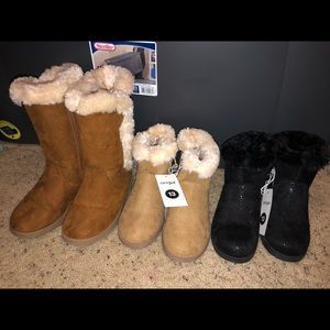 3 pairs of girls boots
